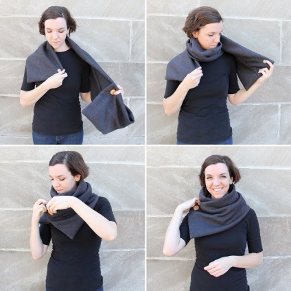 Як зшити об'ємний і елегантний шарф-коул проста інструкція