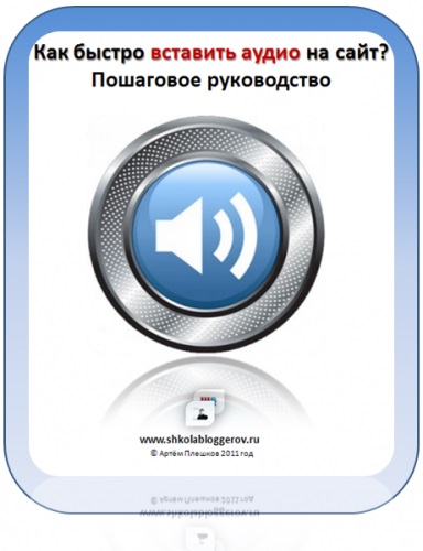 Cum să inserați audio pe site - ghid pas cu pas, școala de bloggeri artem ploshkov numărul 1 în Rusia