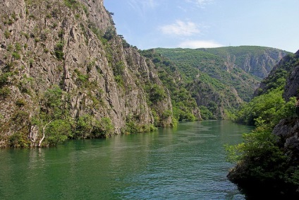 Canionul uterului Skopje Macedonia