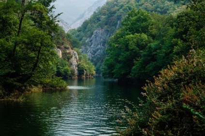 Canionul uterului Skopje Macedonia