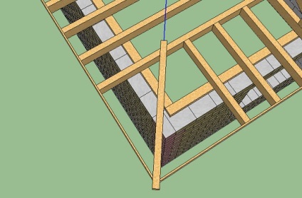 Designul acoperișului șoldului cu suportul caprioarelor pe grinzi