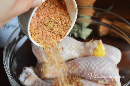 Csirkecomb rántva és fűszerek (recept csirkecomb a sütőben) Csirkecomb rántva fűszerek