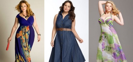 Літні сукні для повних жінок фото, вдалі фасони і особливості вибору