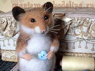 Clasa de masterat pe hamster uscat felting