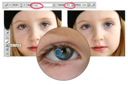 Modificați culoarea ochilor cum să lucrați în Photoshop - cum să schimbați ochii în Photoshop - computerele și altele