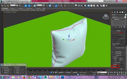 Моделювання подушки за допомогою модифікатора cloth - уроки 3ds max