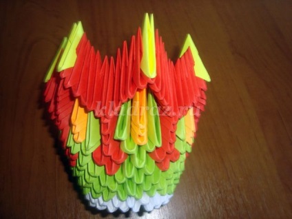 Vaza modulară origami