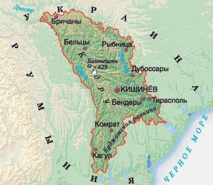 Молдавія і придністров на карті світу російською пам'ятки (сезон 2017)