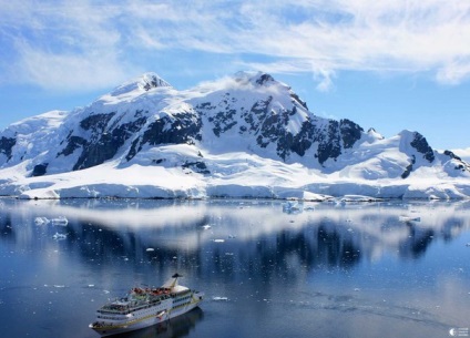 A tenger az Antarktisz körül - a déli óceán - víz - a forrása a szépség és fiatalság