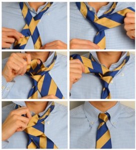 Наочний посібник з зав'язування краватки