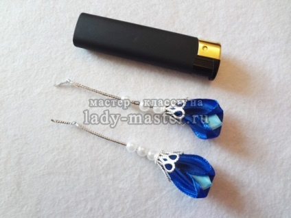 Flori decorative kanzashi pentru hairpins, clasa de master cu o fotografie, pas cu pas