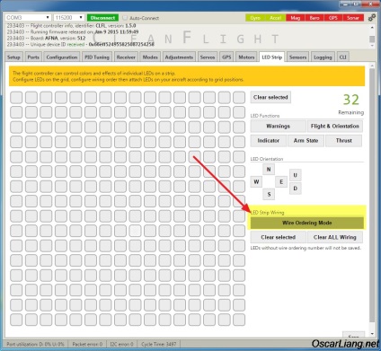 Налаштовуємо rgb світлодіоди в cleanflight naze32 - кольорові світлодіодні стрічки на базі ws2811 і