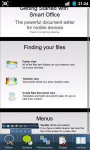 Prezentare generală a aplicațiilor de birou smart office 2, android în rusă știri, sfaturi, ajutor