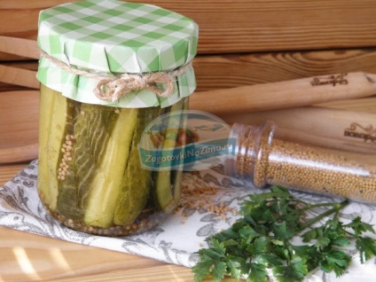 Uborka mustárral egy téli hit egyszerűsége és fűszeres plus