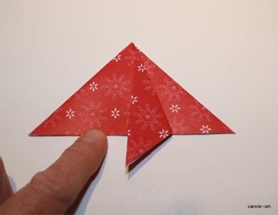 Орігамі ялинка з паперу майстер-клас роботи по новорічної листівки