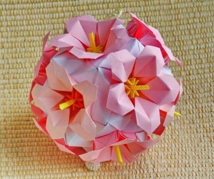 Origami virágok fotó mester osztály - Moduláris origami hattyú szerelvény vázlata a mester osztály és képek