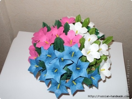 Origami flori foto clasa de master - modulară origami swan schema de asamblare clasă de master și fotografie