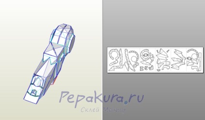Fegyverek ragadozó, pepakura (ragadozó) Fegyverek ragadozó, pepakura