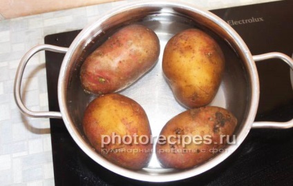 Sturgeon în cuptor cu cartofi - rețete foto