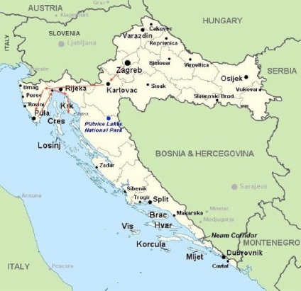 Острови Хорватії - все про острові Брач, Крк, Хвар, раб та інших