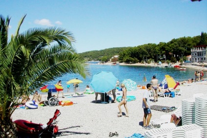 a „kék zászlót” pihenő vagy ahol a legjobb strandok Horvátországban