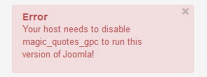 Dezactivarea magic_quotes_gpc în Joomla 3 (citate magice)