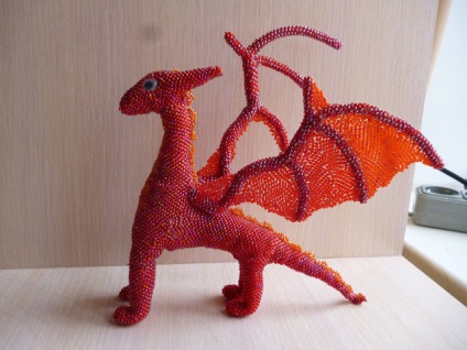 Weave vörös sárkány gyöngyös - Fair Masters - kézzel készített, kézzel készített