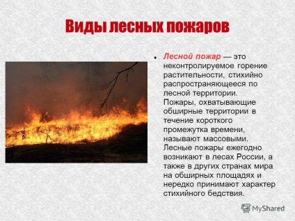 Prezentare pe tema fenomenelor naturale și a incendiilor cu turbă