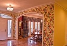 O hală de intrare în stilul unui coridor de țară, o casă rustică, un decor de Provence, design interior și mobilier