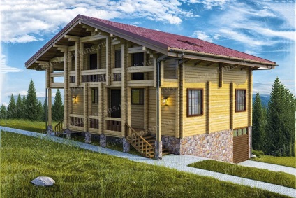 Házak és nyaralók a faház stílusú házak tervei könyvtár