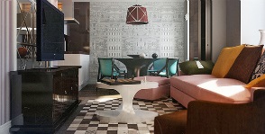 Javítás 2 szobás lakás egy minimalista stílusban