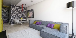 Repararea apartamentului cu 2 camere în stilul minimalismului