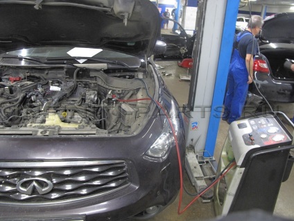 Motor javítás infiniti FX37, nem elég motorolaj végtelenbe FC 37