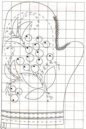 Рукавиця-прихватка і грілка на чайник в стилі хохломи - самошвейка - сайт для любителів шиття і