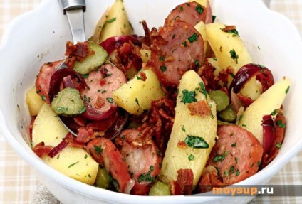 Салат з картоплі по-німецьки - класичний рецепт, варіанти