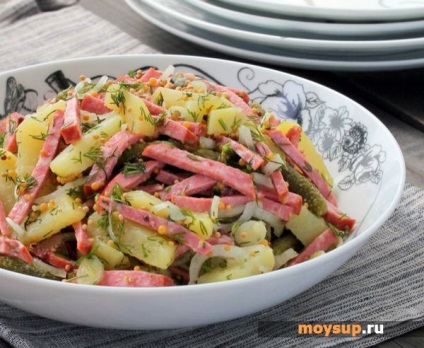 Salata de cartofi în limba germană - o rețetă clasică, opțiuni