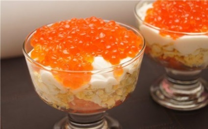 Salată cu caviar roșu (