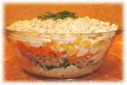 Salată cu ton și porumb