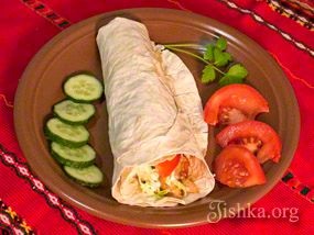 Shawarma - otthon recept egy fotó