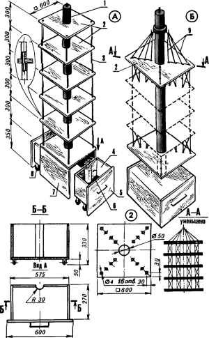 Cabinet-carusel, model-constructor