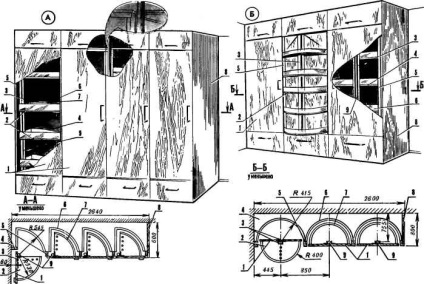 Cabinet-carusel, model-constructor