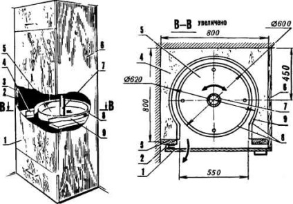 Cabinet-carusel, model-constructor