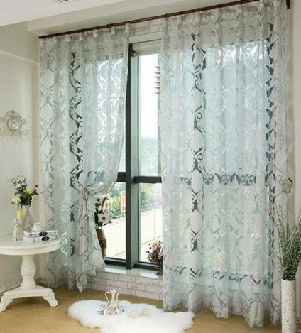 Perdele din organza - exemple originale de design