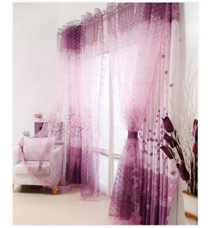 Perdele din organza - exemple originale de design