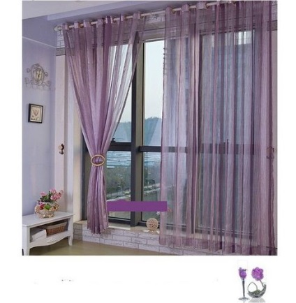 Perdele din organza - exemple originale de design