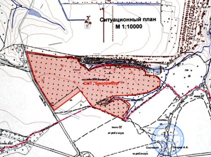 Planul de situație al teritoriului și terenul pentru numărul cadastral
