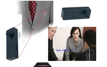 Приховані шпигунські мінікамери на одяг
