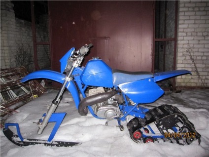 Снігохід з мотоцикла своїми руками