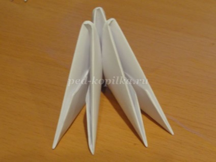 Fulgi de zăpadă într-o tehnică modulară origami