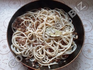 Spaghete cu carne tocată - rețetă delicioasă de casă pas cu pas cu fotografie